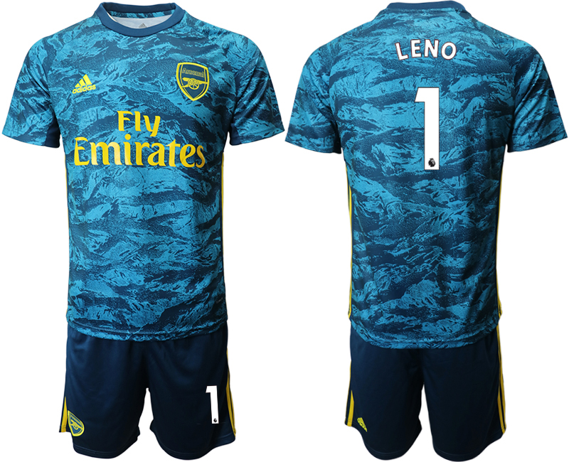 Men 2020-2021 club Arsenal blue goalkeeper #1 Soccer Jerseys->->Soccer Club Jersey